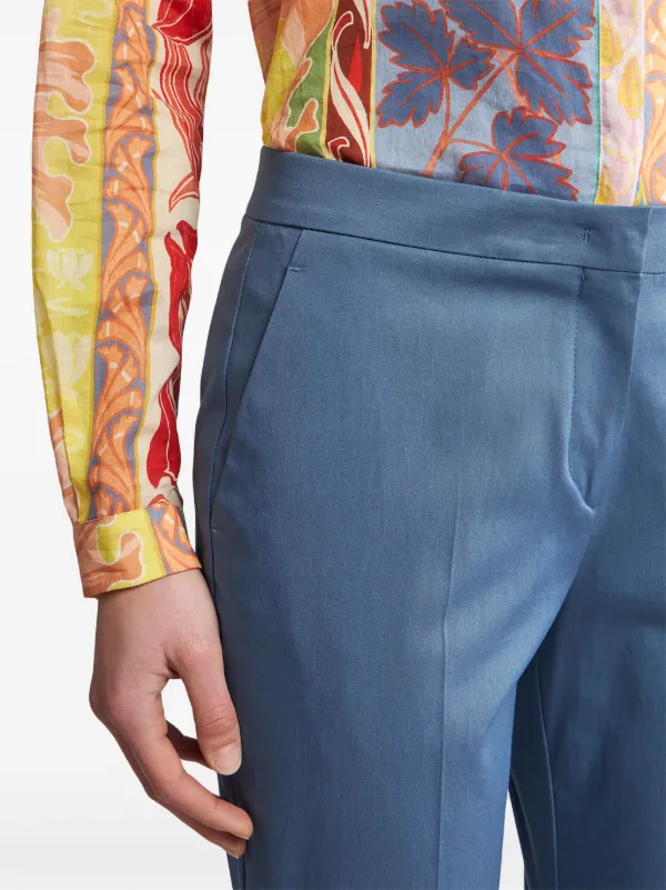 ETRO クロップドパンツ | ブルー | FARFETCH JP