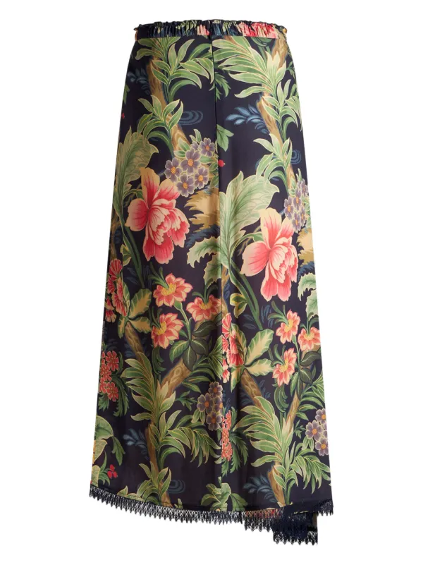 ETRO Printed Midi Skirt | Blue | FARFETCH JO