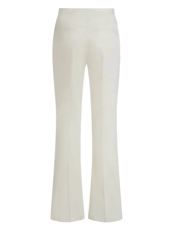 ETRO Flared stretch-cotton Trousers | White | FARFETCH SG