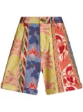 ETRO graphic-print twill shorts - Yellow