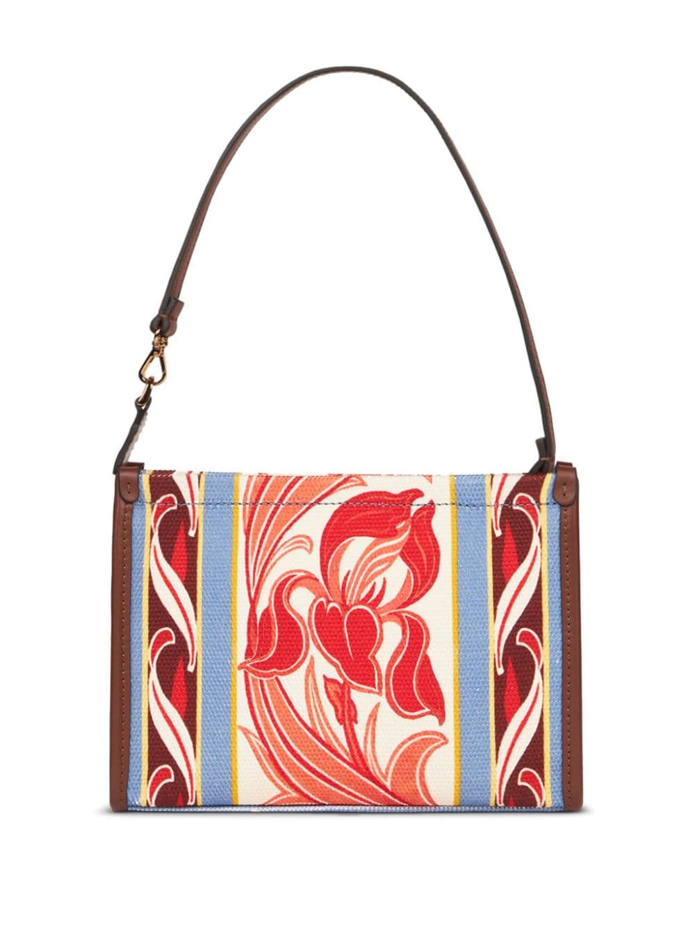 Shop Etro Printed Mini Bag In Red