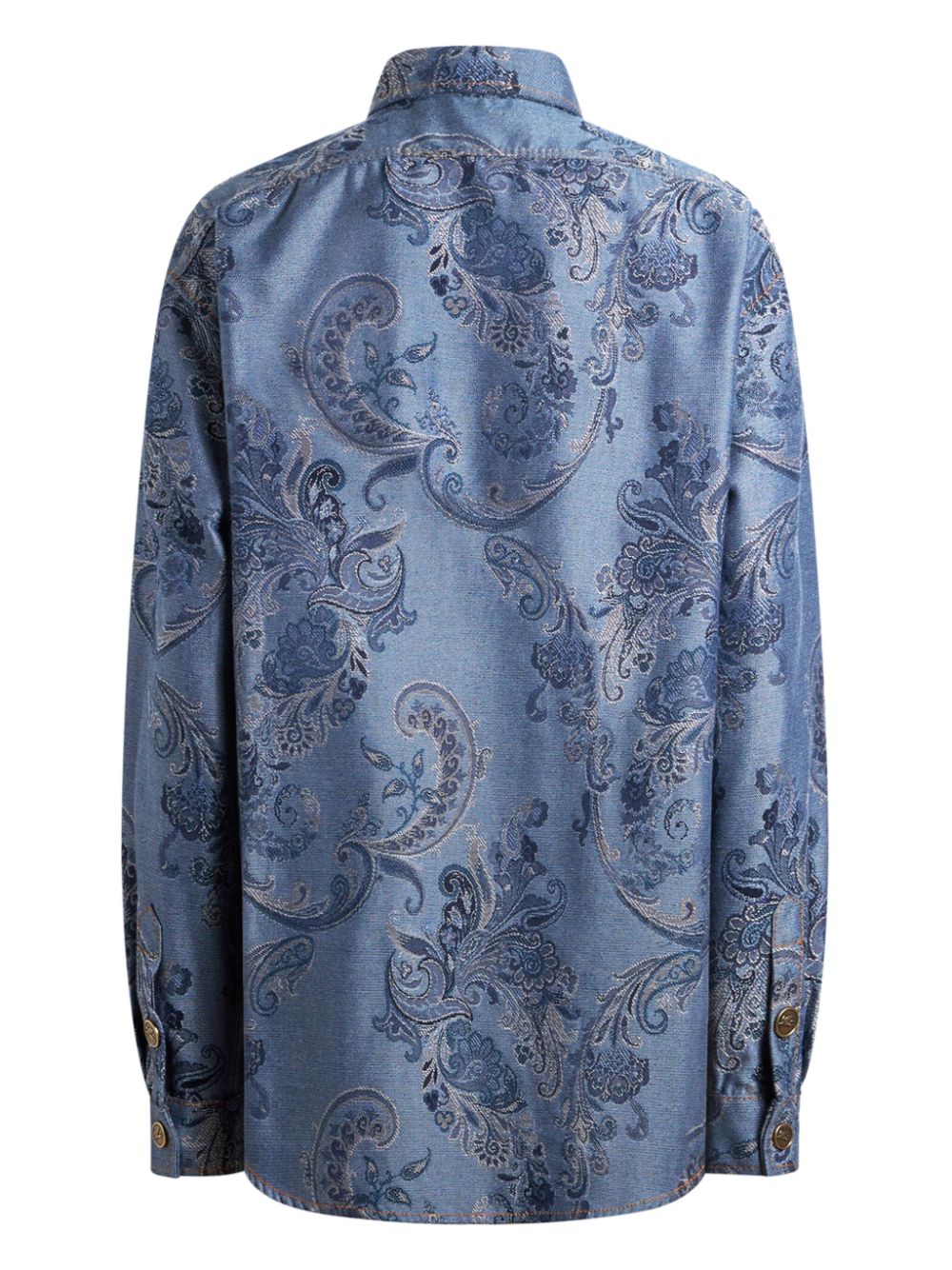 Affordable ETRO jacquard denim overshirt Women