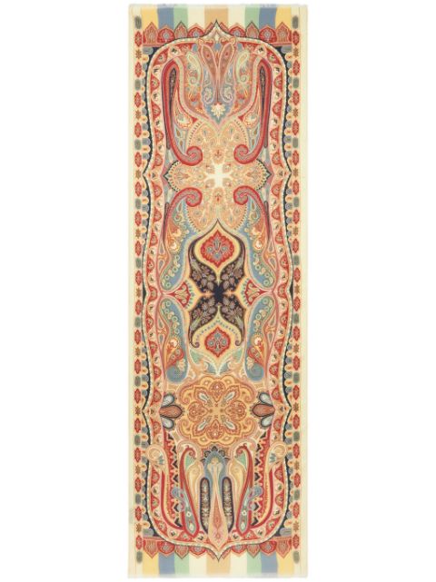 ETRO paisley-print fringed-edge scarf Women