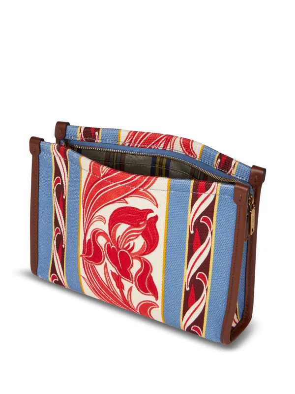 クラッチバッグ Etro Structured Leather Clutch Bag Etro Top Zipped Clutch Bag in Gray for Men | Lyst