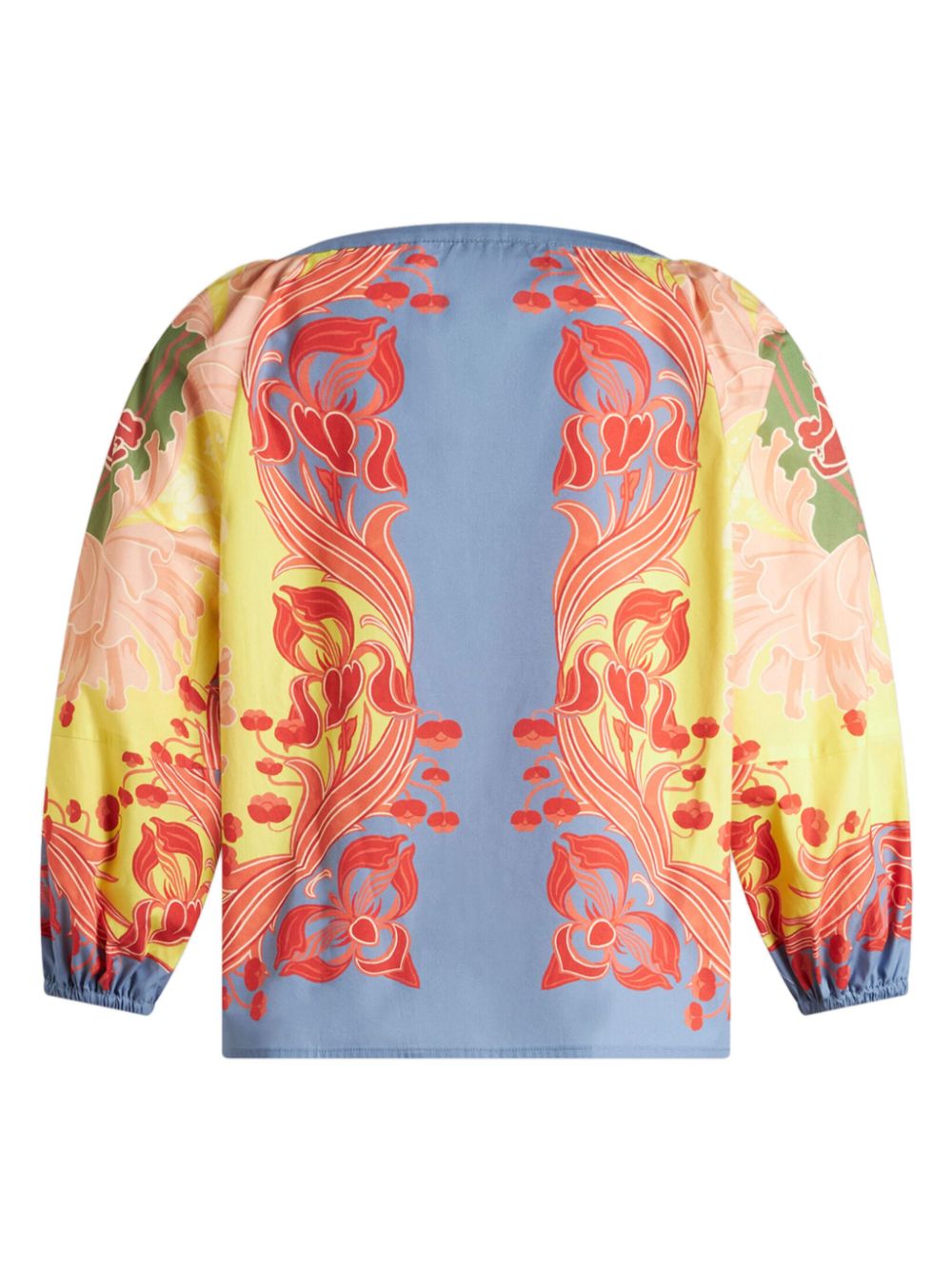 ETRO floral-print cotton-poplin blouse Women