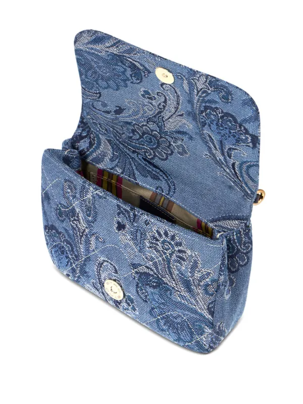 ETRO Bond floral-jacquard Mini Bag | Blue | FARFETCH AO