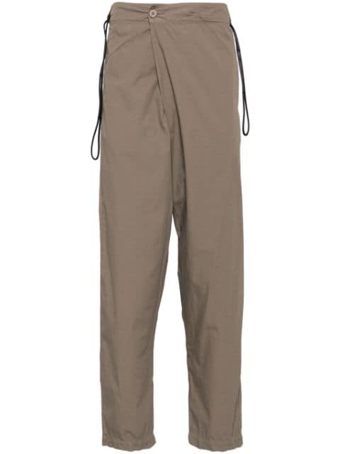 Transit overlap cotton trousers