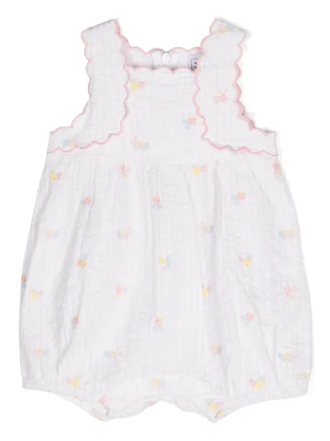 Tartine Et Chocolat foral-embroidered striped body