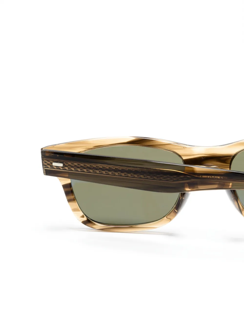 Oliver Peoples Rosson zonnebril met rechthoekig montuur Bruin
