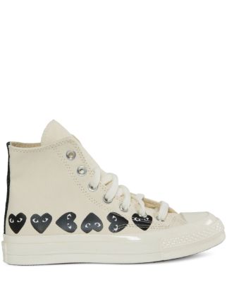 Comme Des Garçons x Converse Play ハイカット スニーカー | ニュートラル | FARFETCH JP