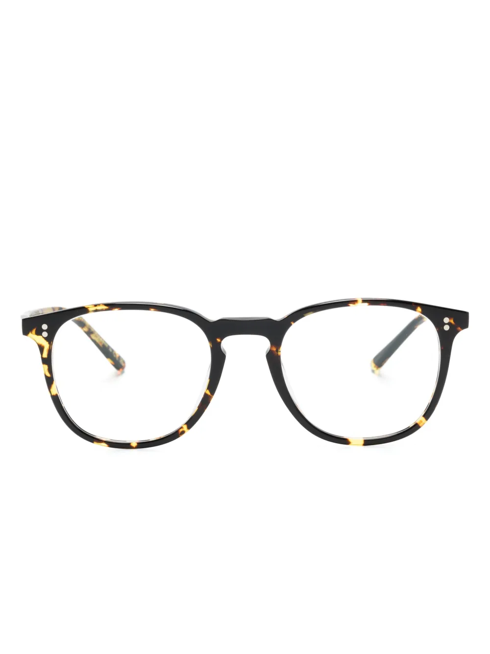 Oliver Peoples Finley square-frame glasses | Black | Image 1