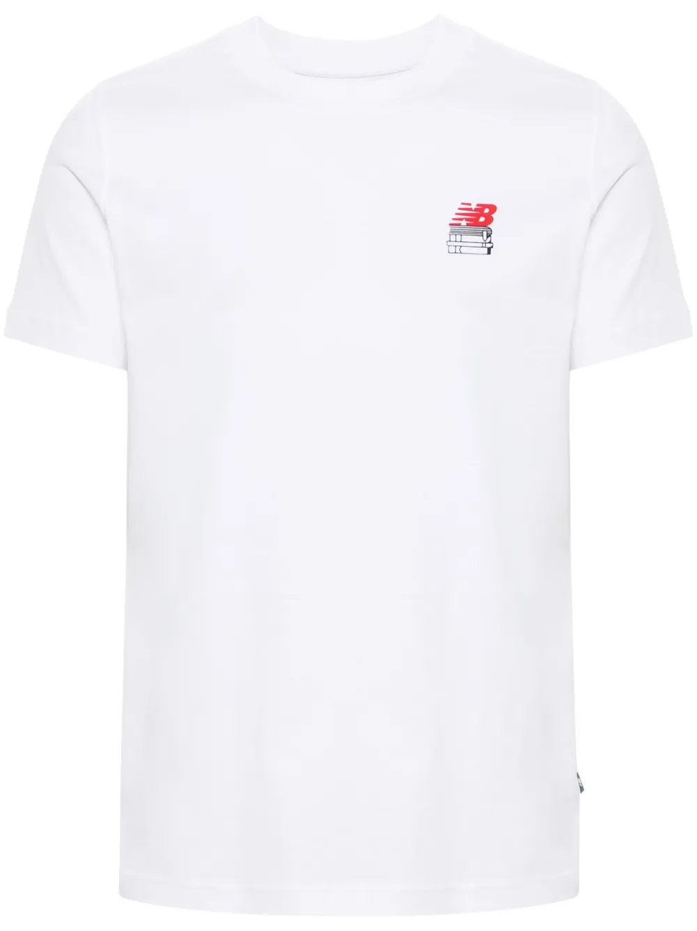 New Balance Athletics Basketball katoenen T-shirt Beige