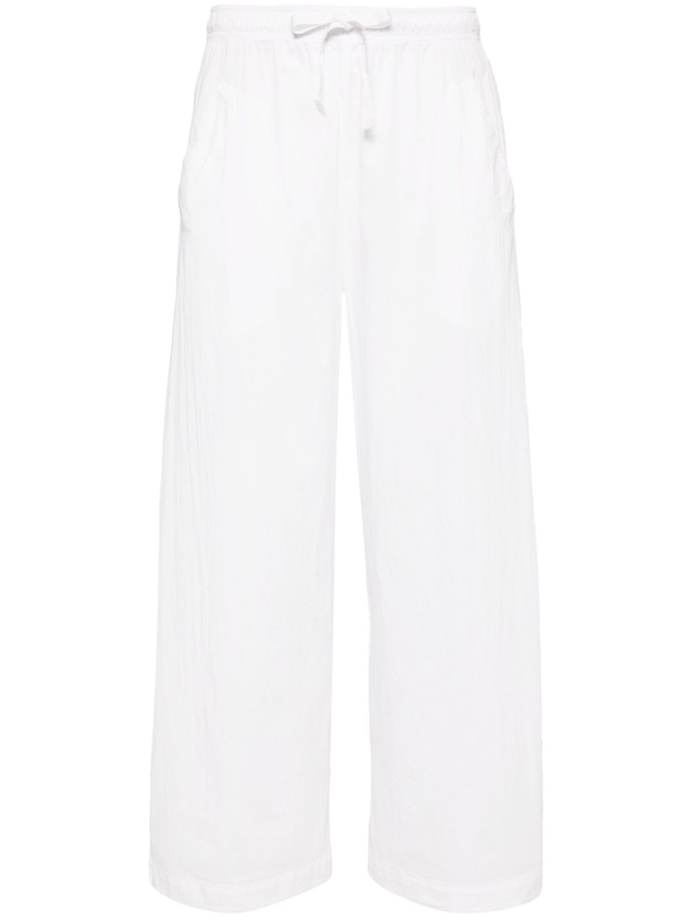 Shop Transit Poplin Straight-leg Pants In 白色