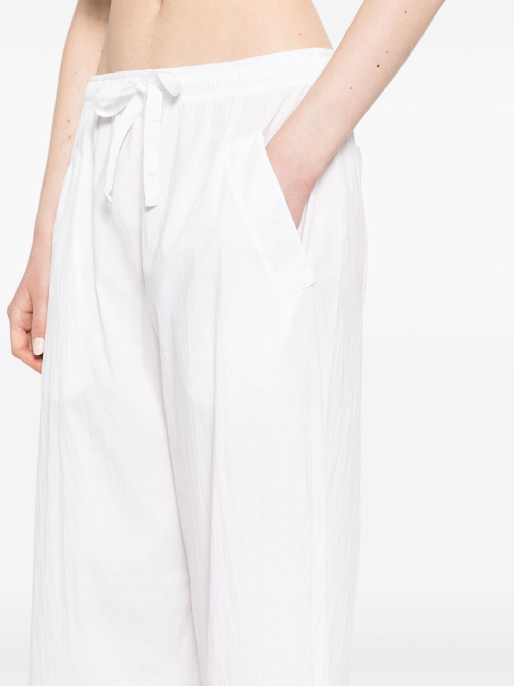 Shop Transit Poplin Straight-leg Pants In 白色