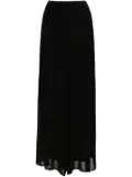 Transit elasticated wide-leg pants - Black