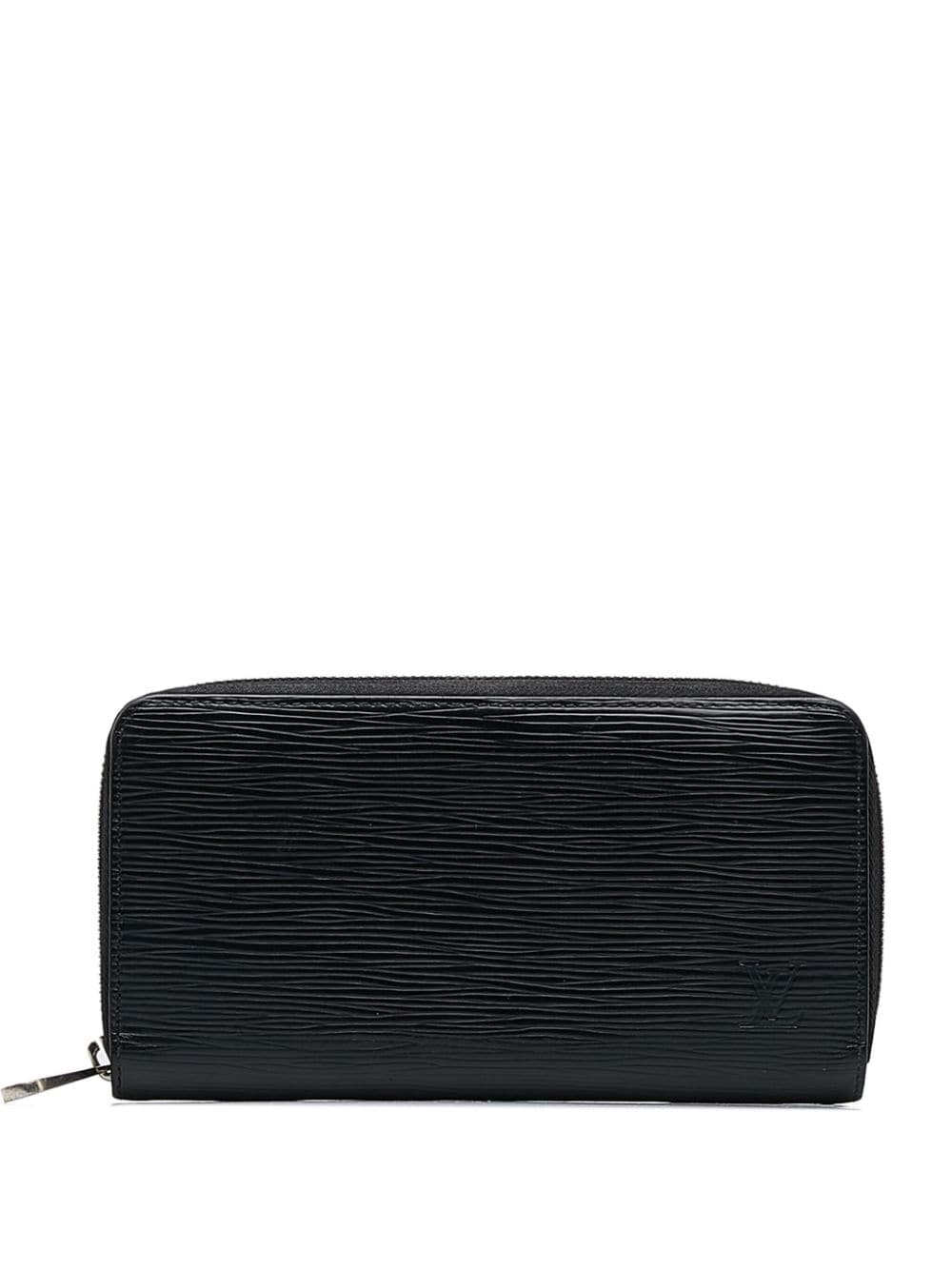 Pre-owned Louis Vuitton 2017 Epi Zippy Wallet Long Wallets In Black