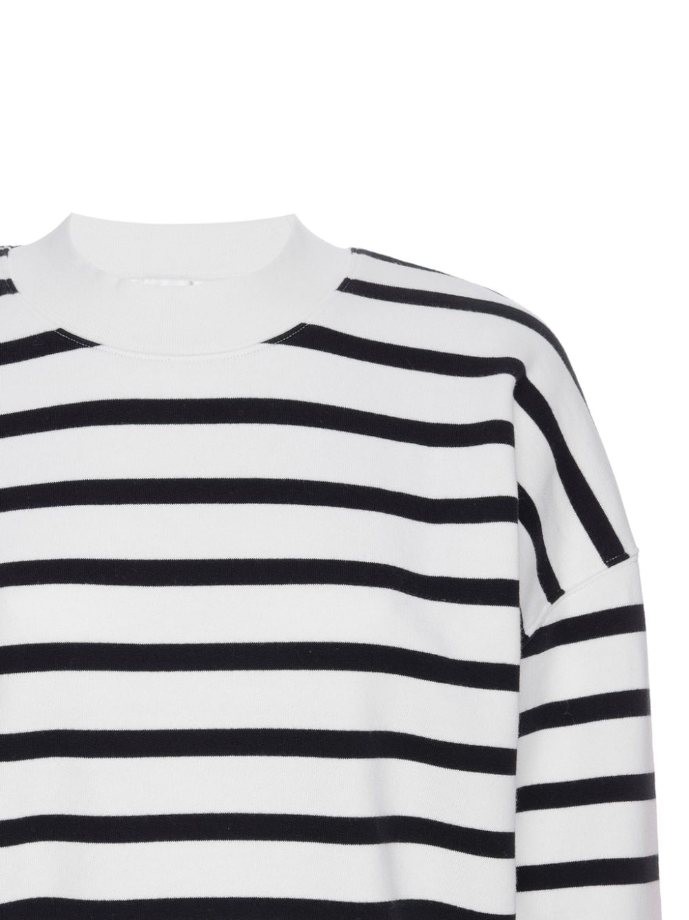 FRAME striped mock-neck sweatshirt - Wit
