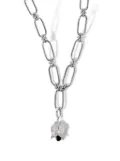 Annoushka 18kt white gold Tulips diamond charm necklace - Silver