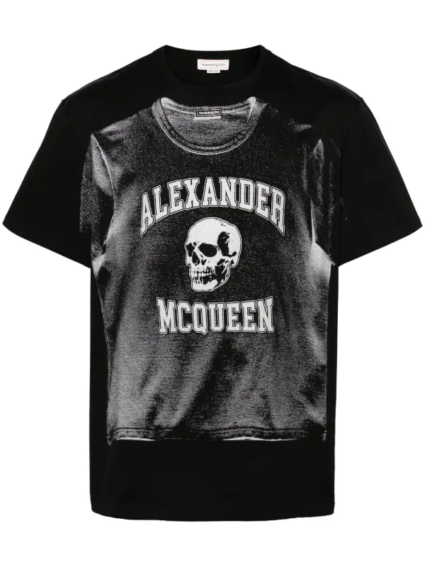 Tシャツ・カットソー Alexander Mcqueen Black Cotton T-Shirt 23813117_53824209_600.jpg