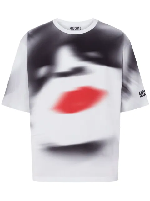 Moschino playera con estampado gráfico