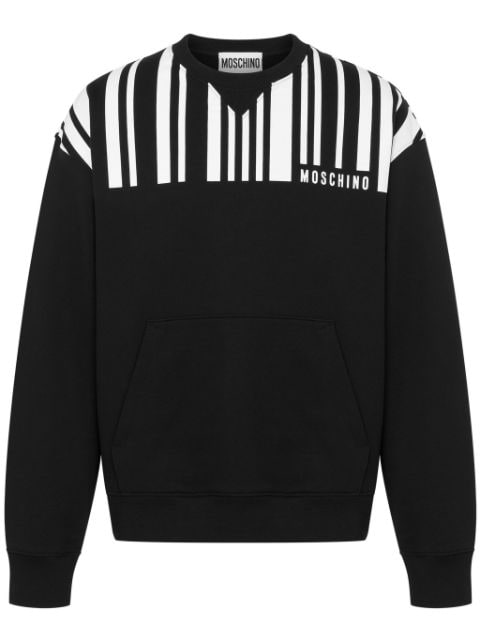 Moschino Sweatshirt mit Barcode-Print