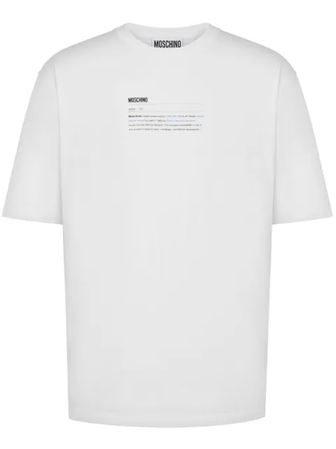Moschino logo-print cotton t-shirt
