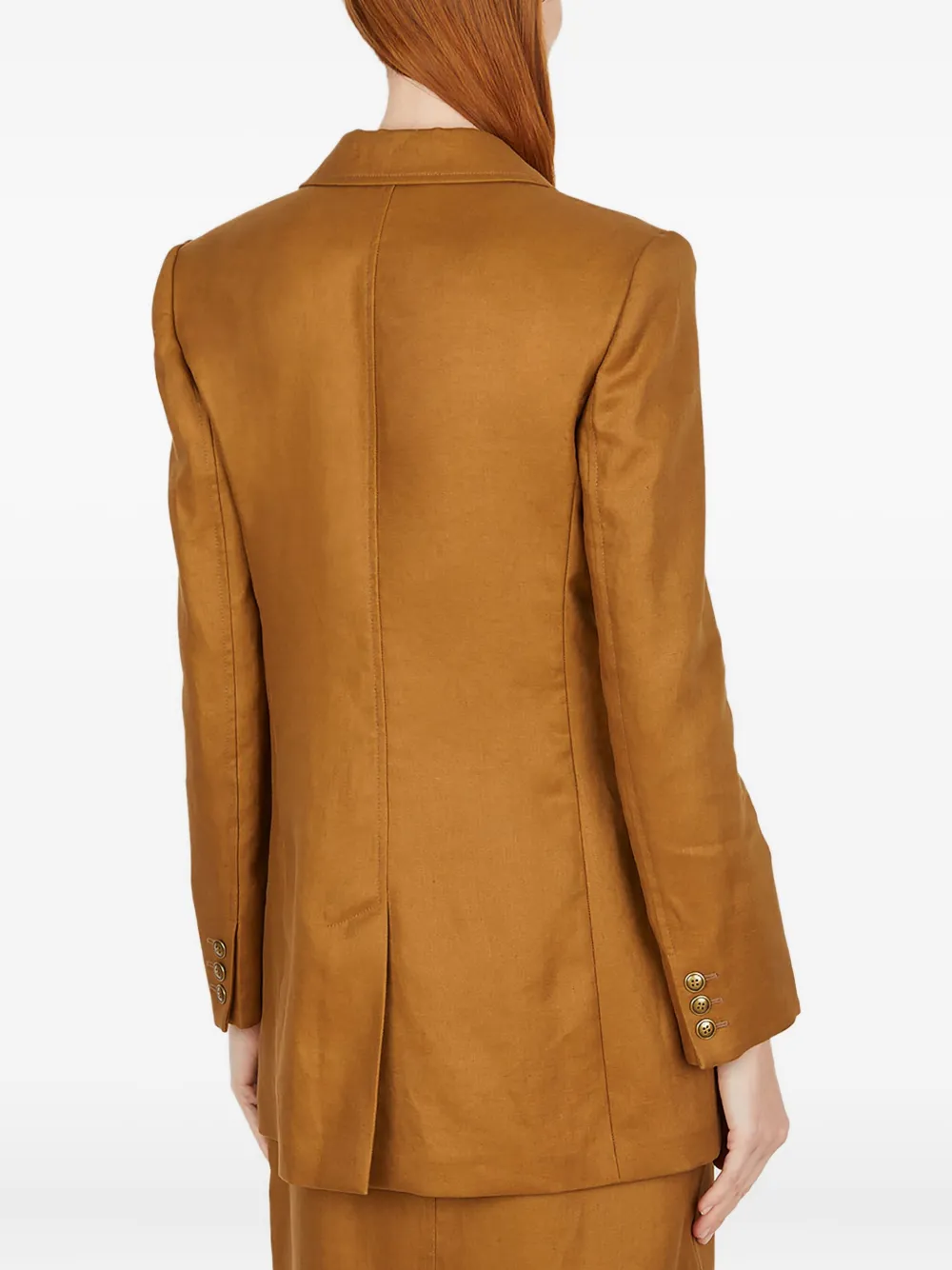 Max Mara Women Verace Double Breasted Blazer In Brown