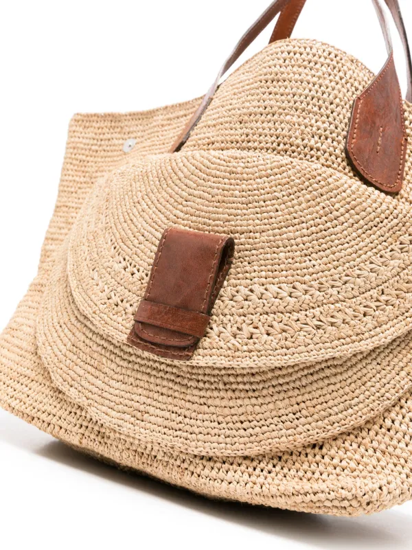 IBELIV Laza II Raffia Shoulder Bag | Neutrals | FARFETCH TR