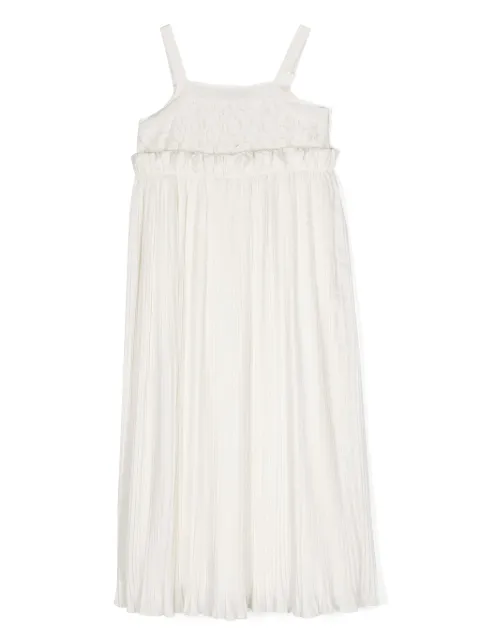 TWINSET Kids sleeveless plissé midi dress