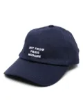 Drôle De Monsieur Not From Paris cotton baseball cap - Blue