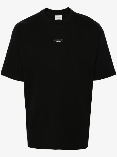 Drôle De Monsieur slogan-print cotton T-shirt