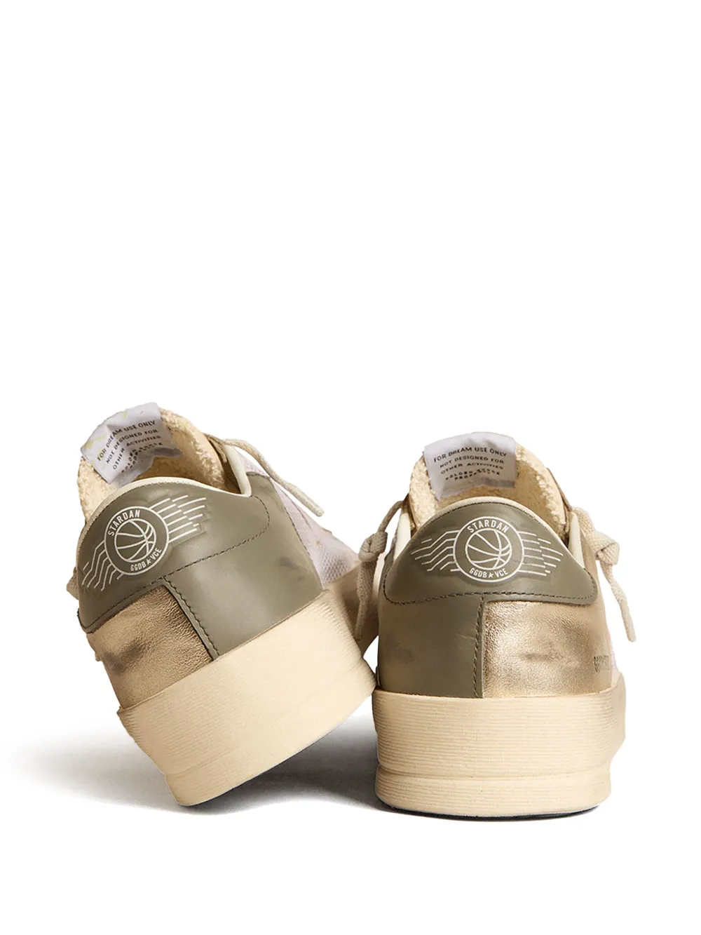 Golden Goose Stardan Panelled Sneakers In White