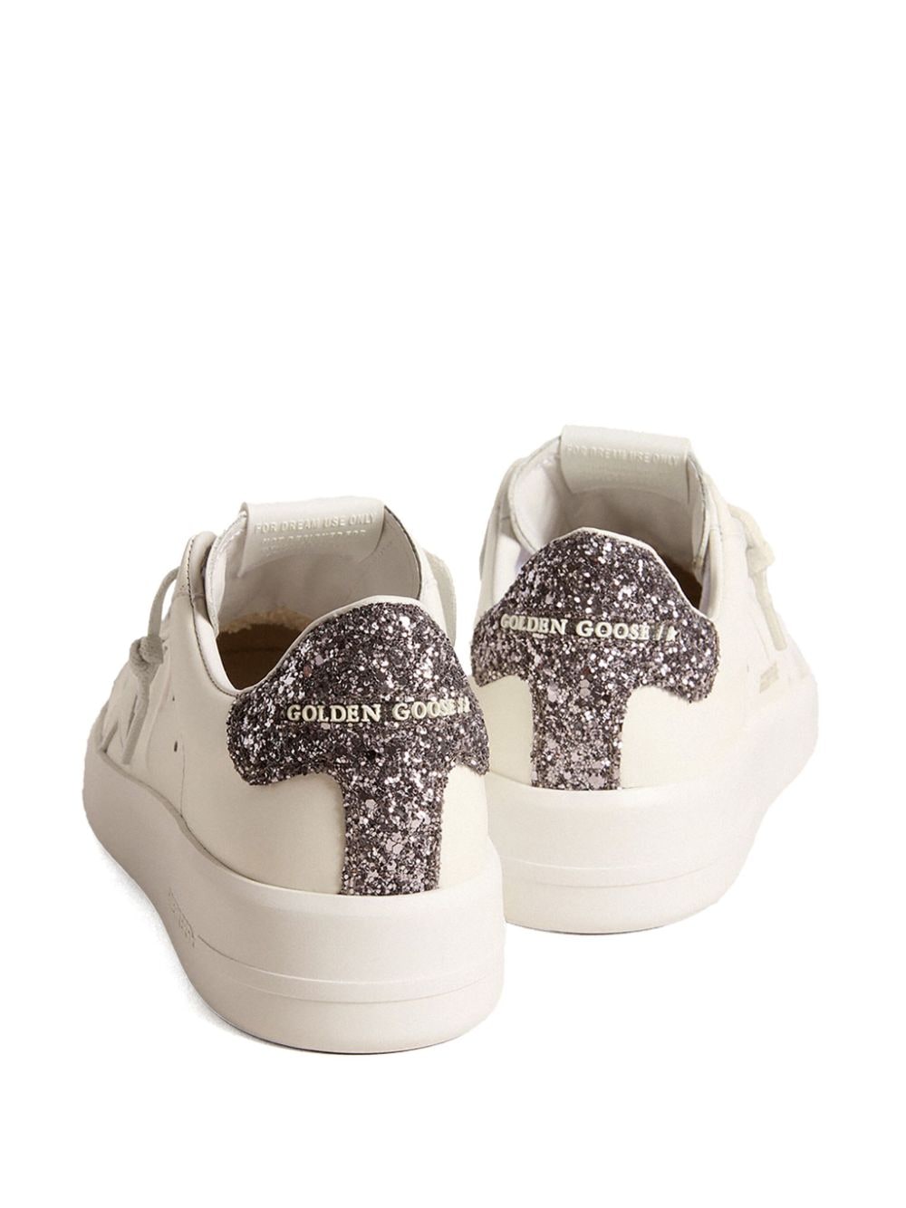 Shop Golden Goose Purestar Leather Sneakers In White