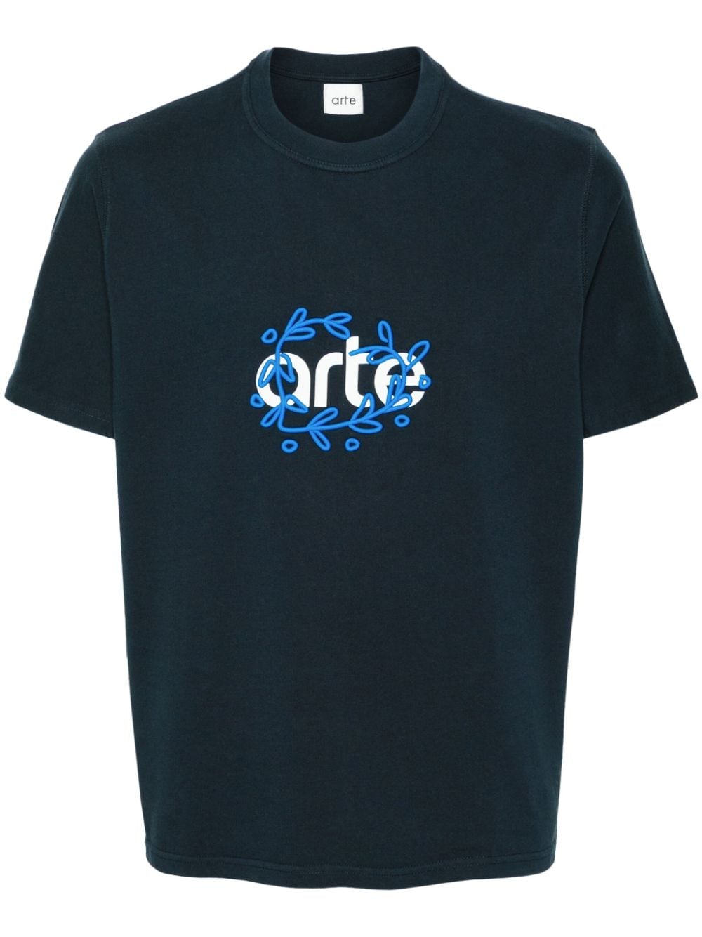 Arte Teo Cotton T-shirt In Black
