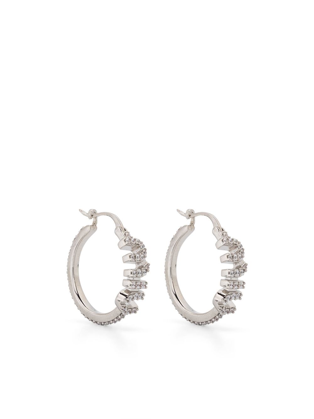 Miu Miu crystal-embellished hoop earrings Women