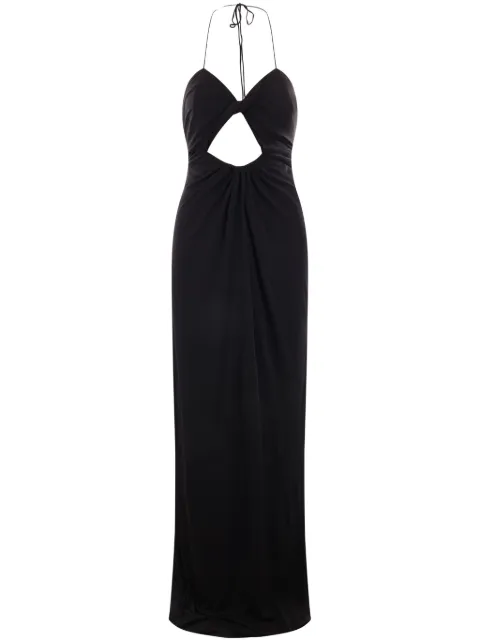 Saint Laurent cut-out open-back maxi dress
