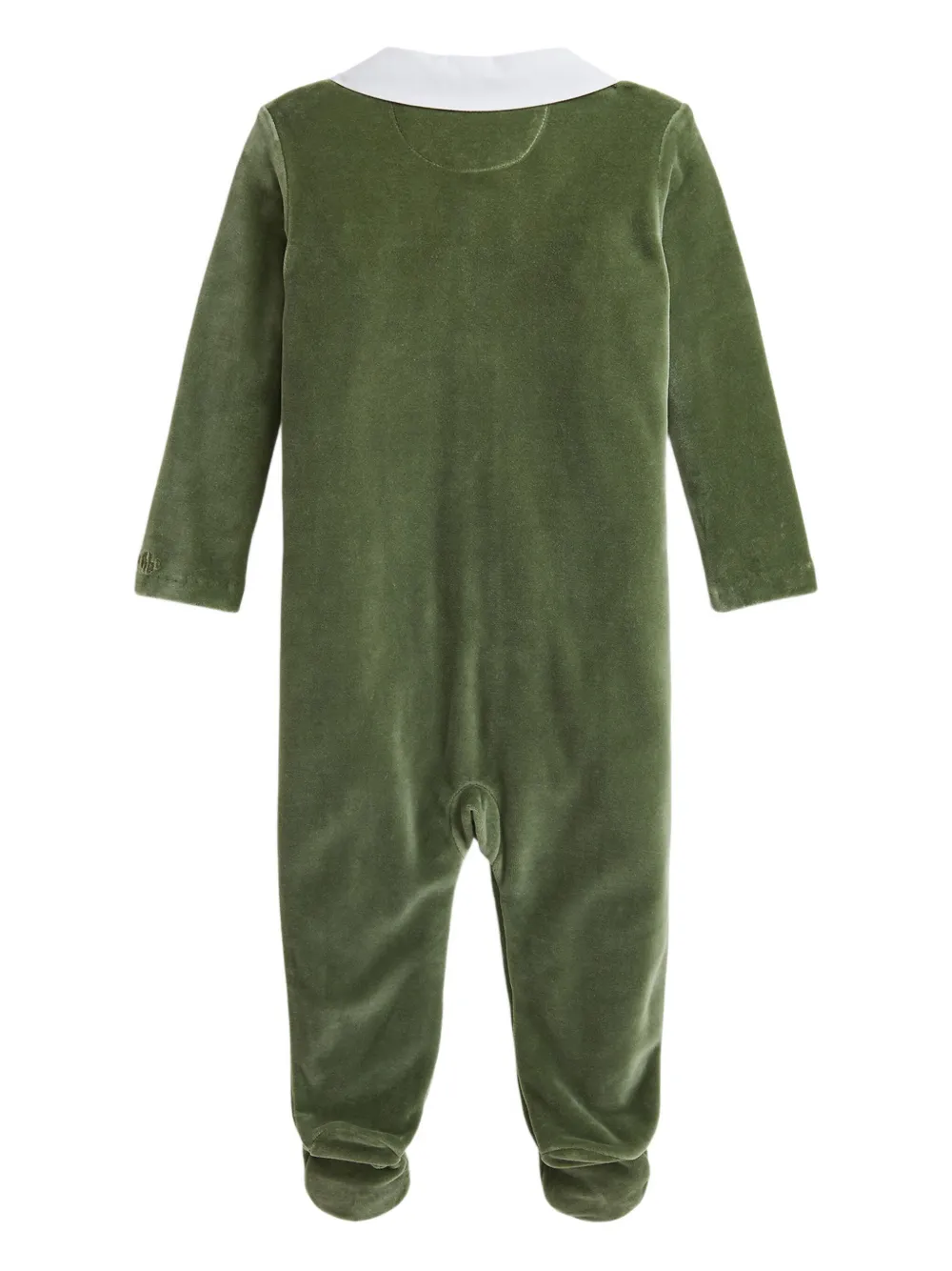 POLO RALPH LAUREN KIDS Romper met fluwelen-effect - Groen