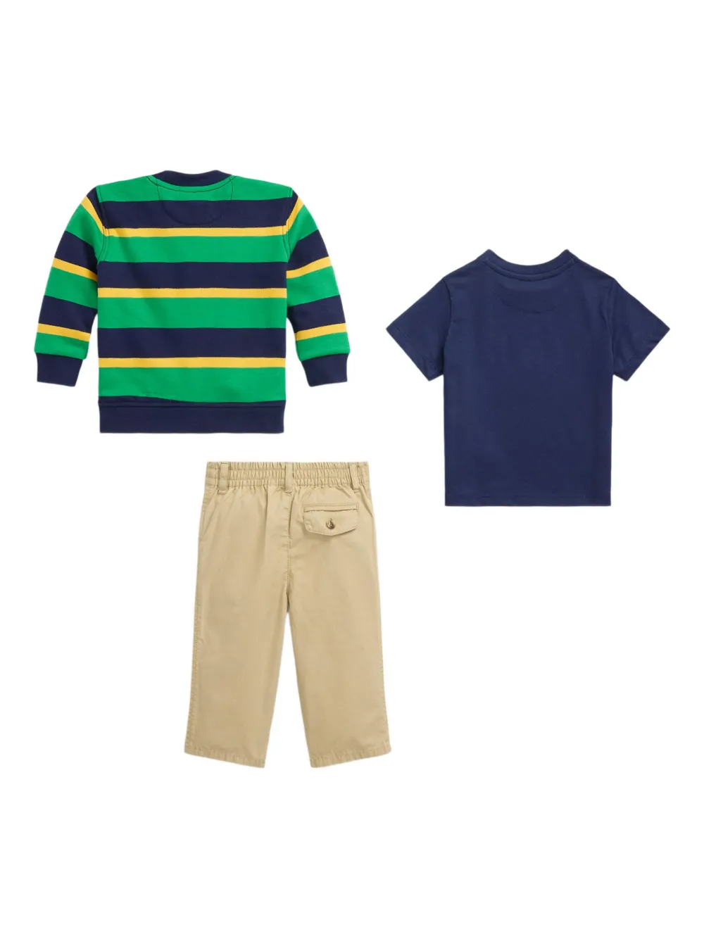 POLO RALPH LAUREN KIDS Seasonal Cardigan aus Fleece (3er-Set) - Grün