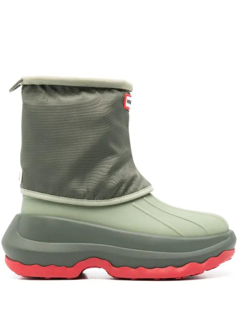 Hunter x Kenzo logo-patch boots