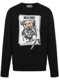 Moschino teddy bear cotton jumper - Black