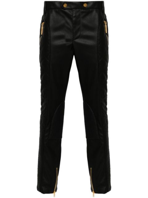 Moschino quilted-detailed trousers