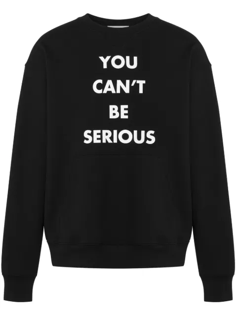 Moschino sudadera con eslogan estampado