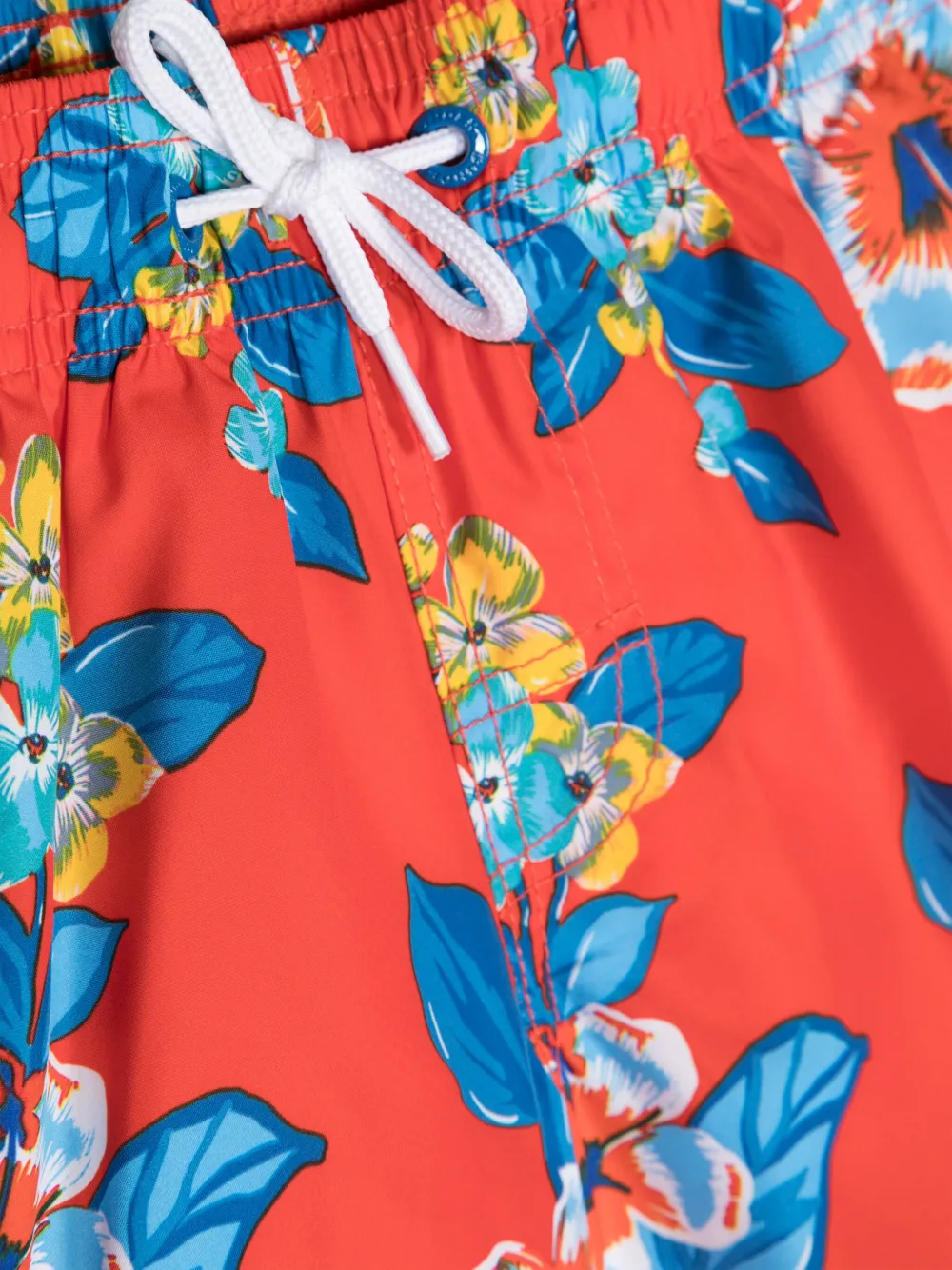 Sundek Zwembroek met bloemenprint Rood