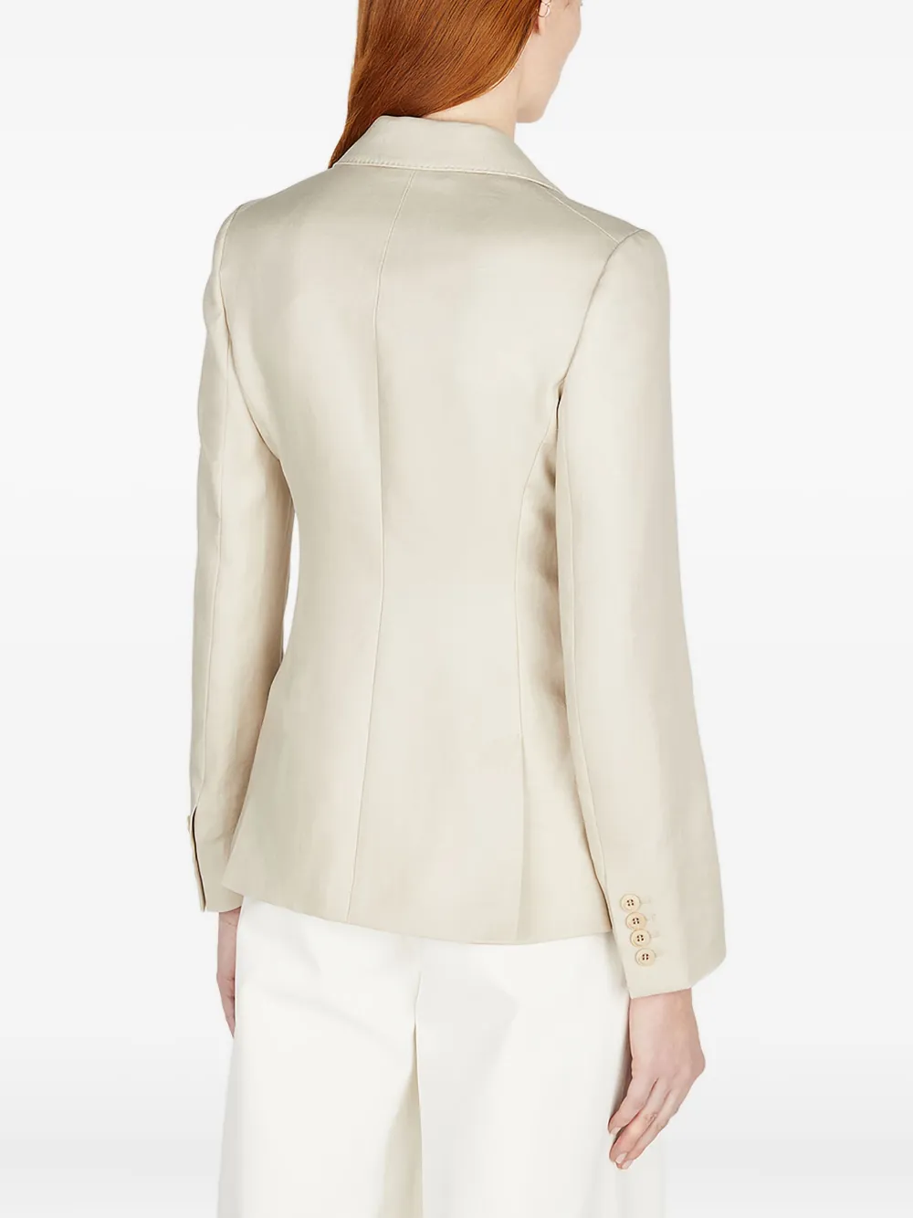 Max Mara Women Alpaca Single Breasted Blazer In Neutral