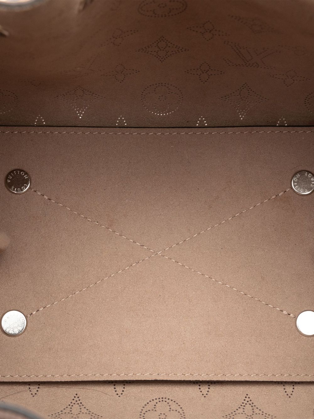 Pre-owned Louis Vuitton 2021-2023 Monogram Mahina Bella Satchel In Pink
