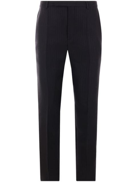 Saint Laurent striped pressed-crease trousers