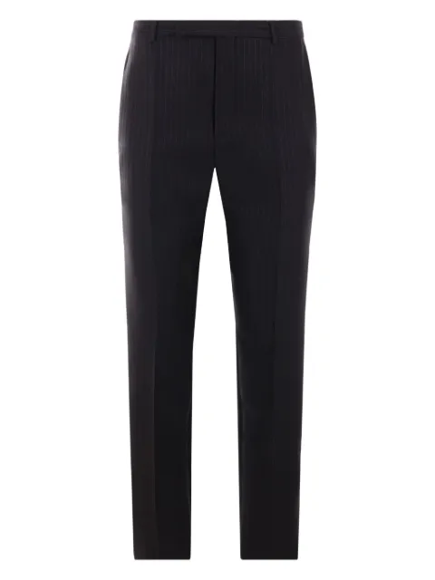 Saint Laurent striped pressed-crease trousers