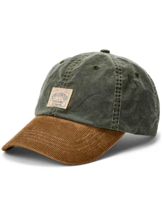 【Polo Ralph Lauren】logo-applique baseball cap♪♪ Polo Ralph Lauren logo-appliqué Baseball Cap | Green