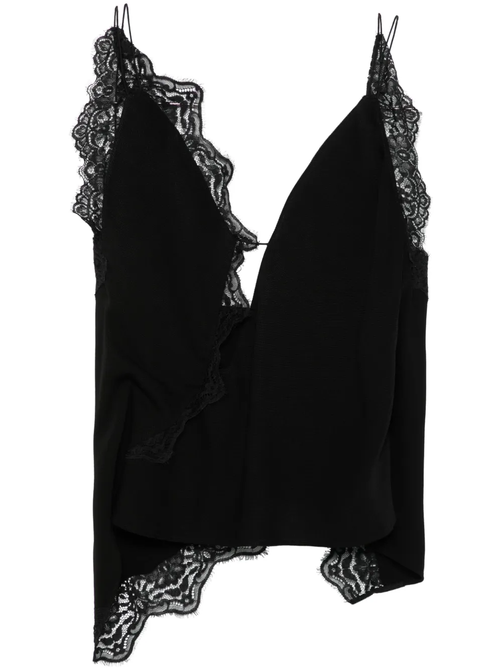 Christopher Esber Blusa com acabamento de renda | Preto | Image 1