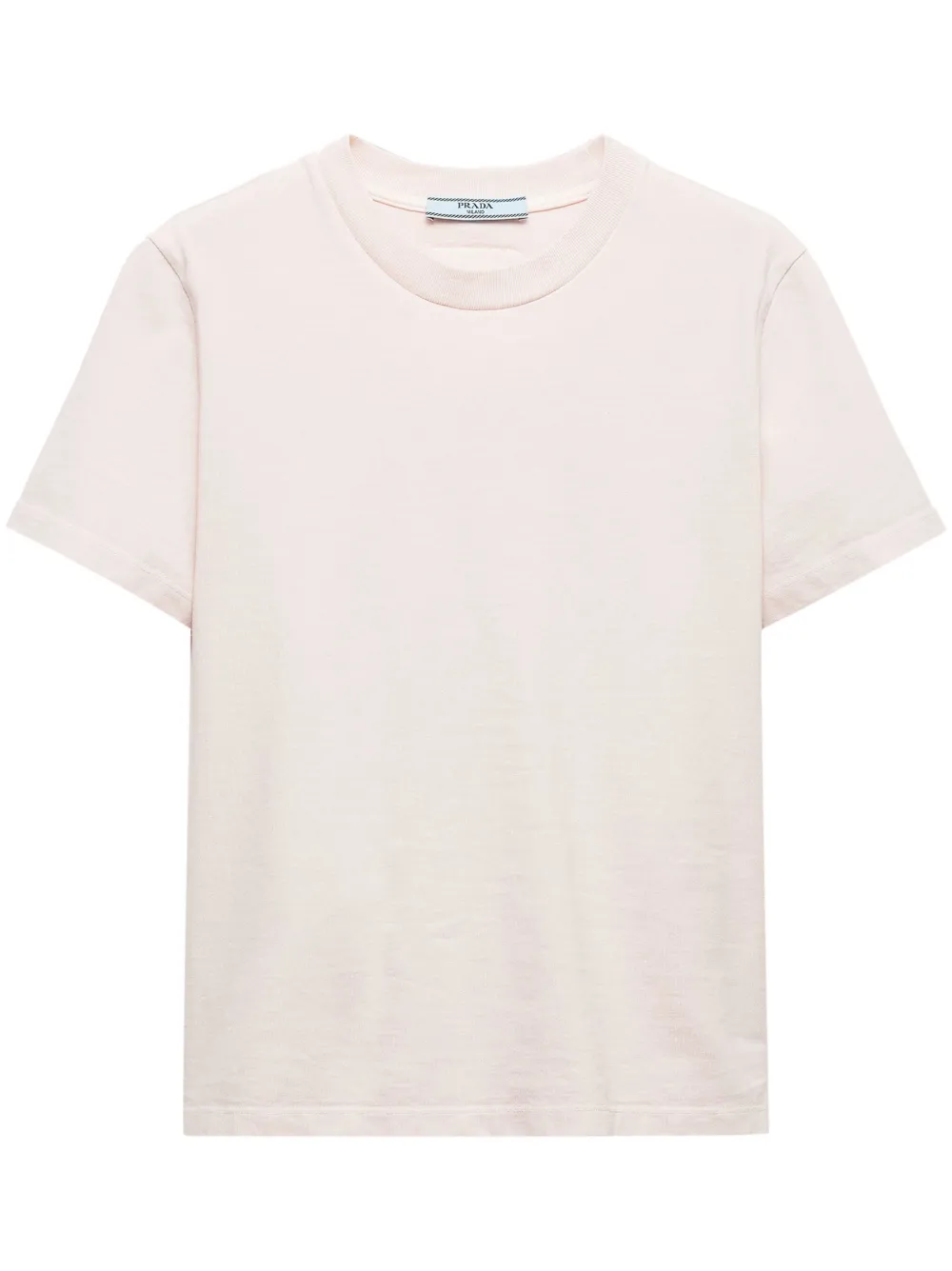 Prada triangle-logo jersey T-shirt Roze